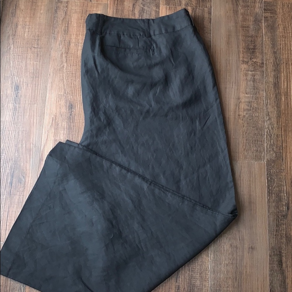 Lane Bryant wide leg linen pants